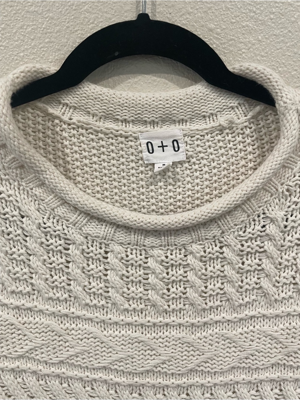 J. Crew Cream Cable-Knit Scoop Neck Sweater - Picture 3 of 9